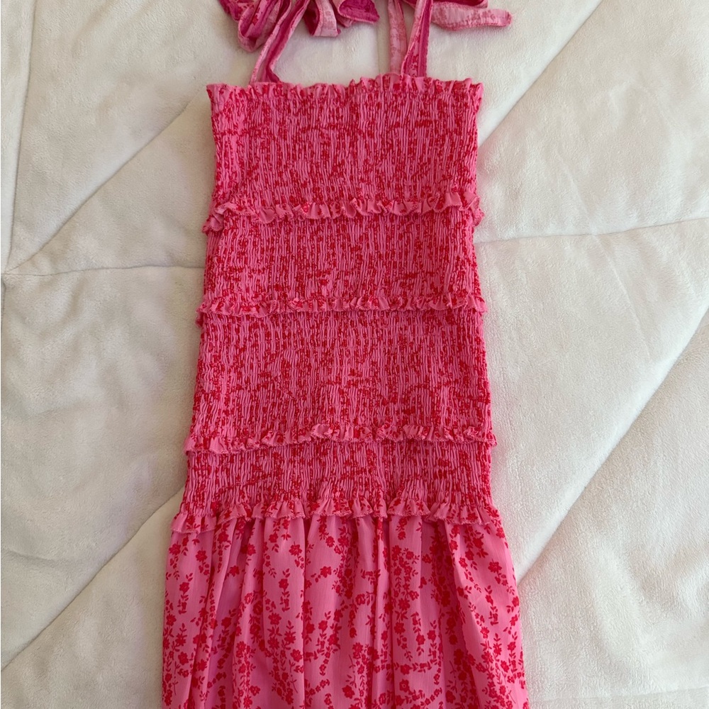 Amazon Pink Floral Kids Dress